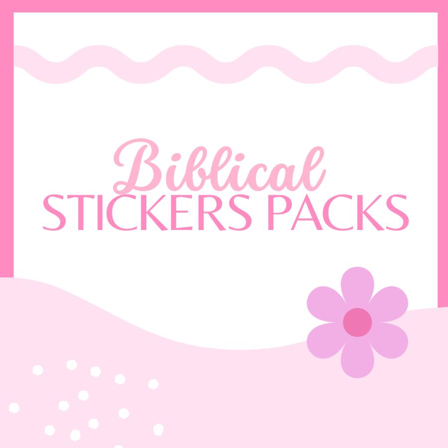 Biblical Stickers packs