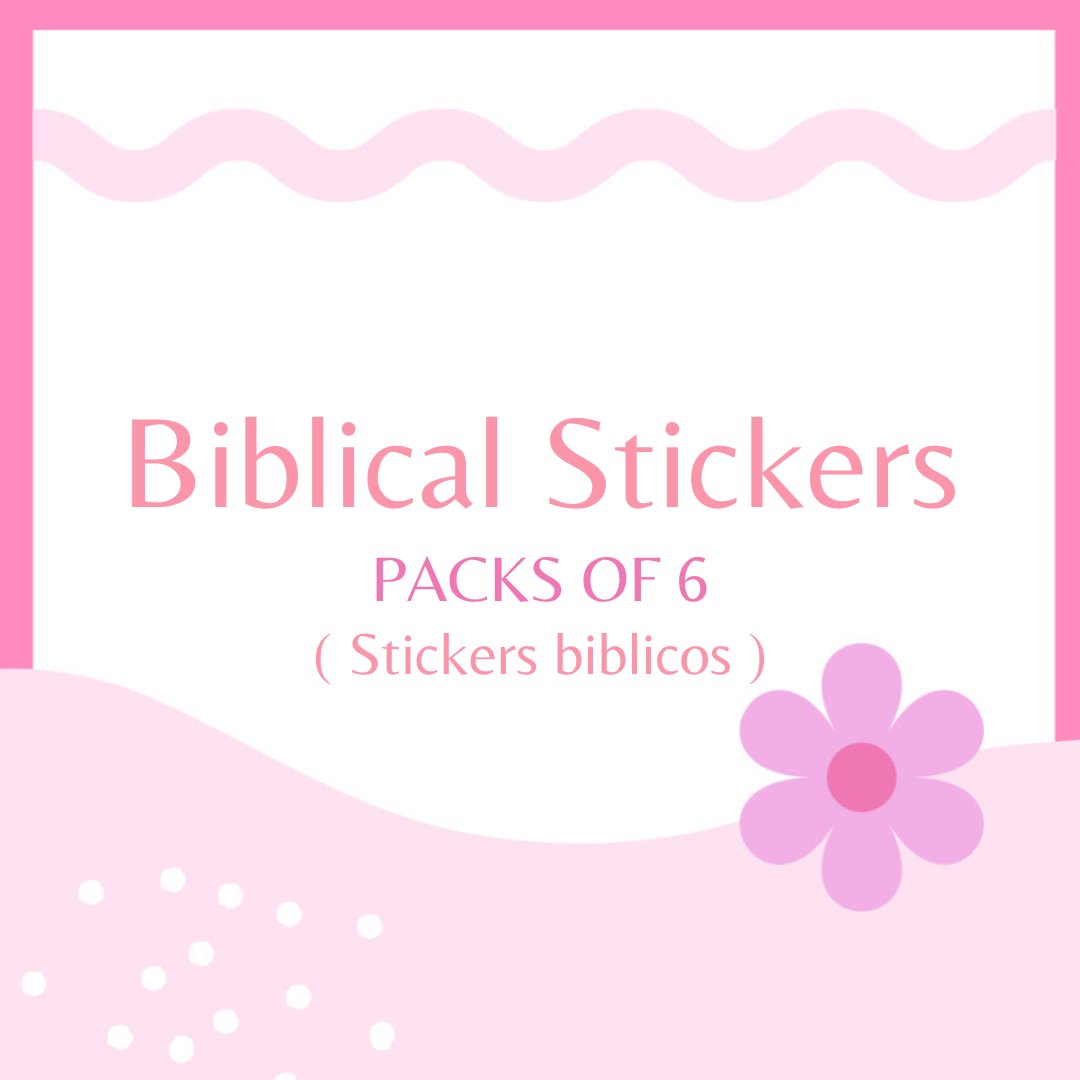Biblical Stickers packs