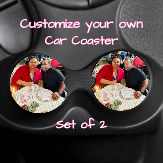 Car coaster set of 2 Personalizado