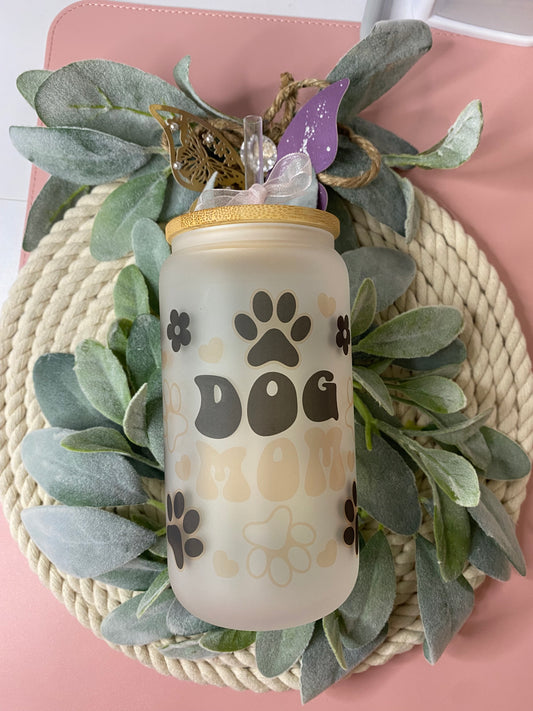 Dog Mom frosted 16oz