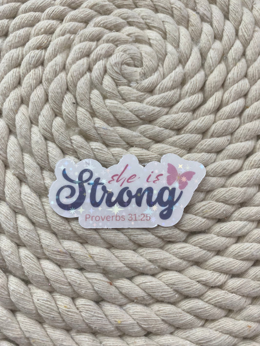 She is strong stickers (pack of 6)